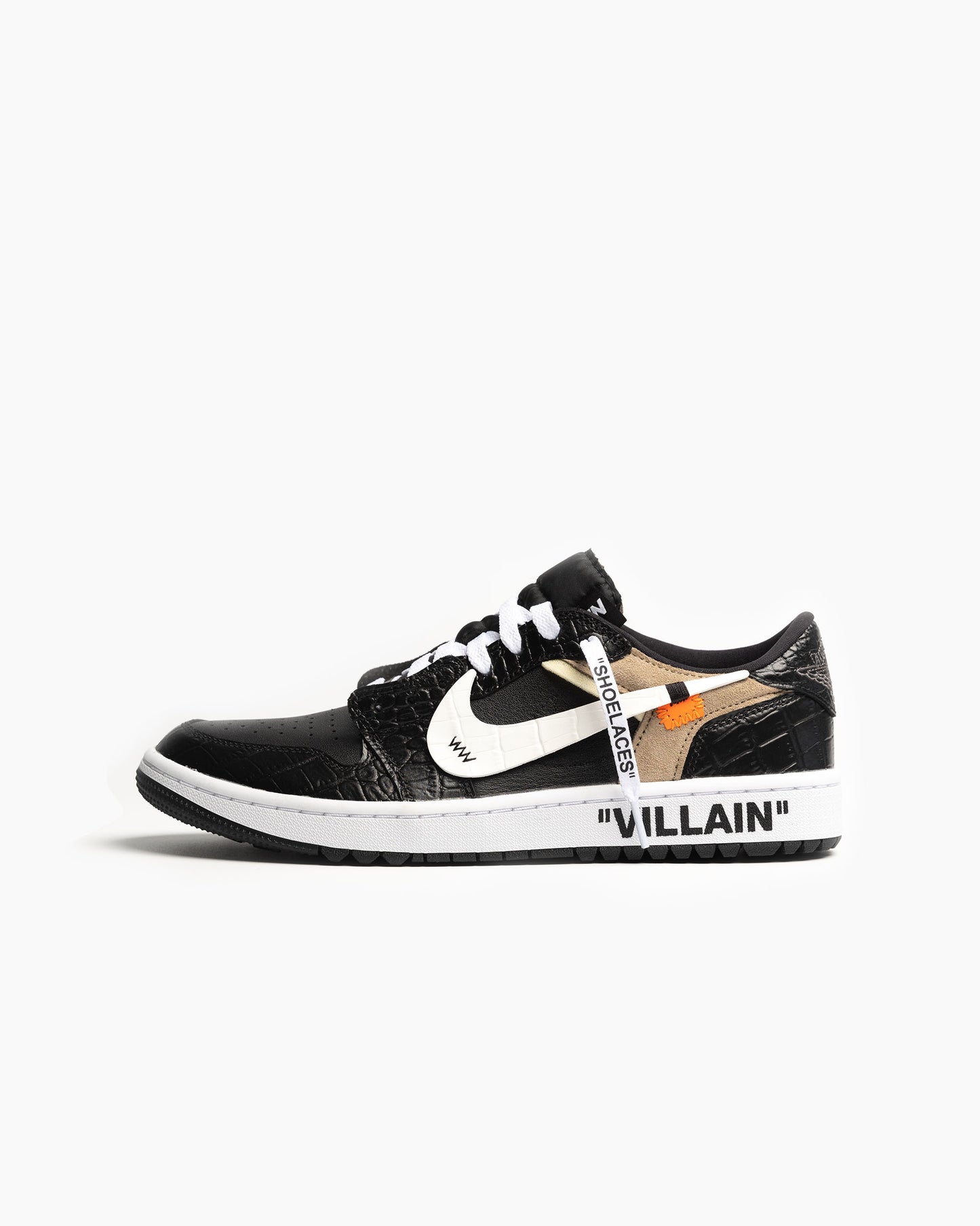 'OFF-WHITE' Air Jordan 1 Low Golf - Black Iron Grey