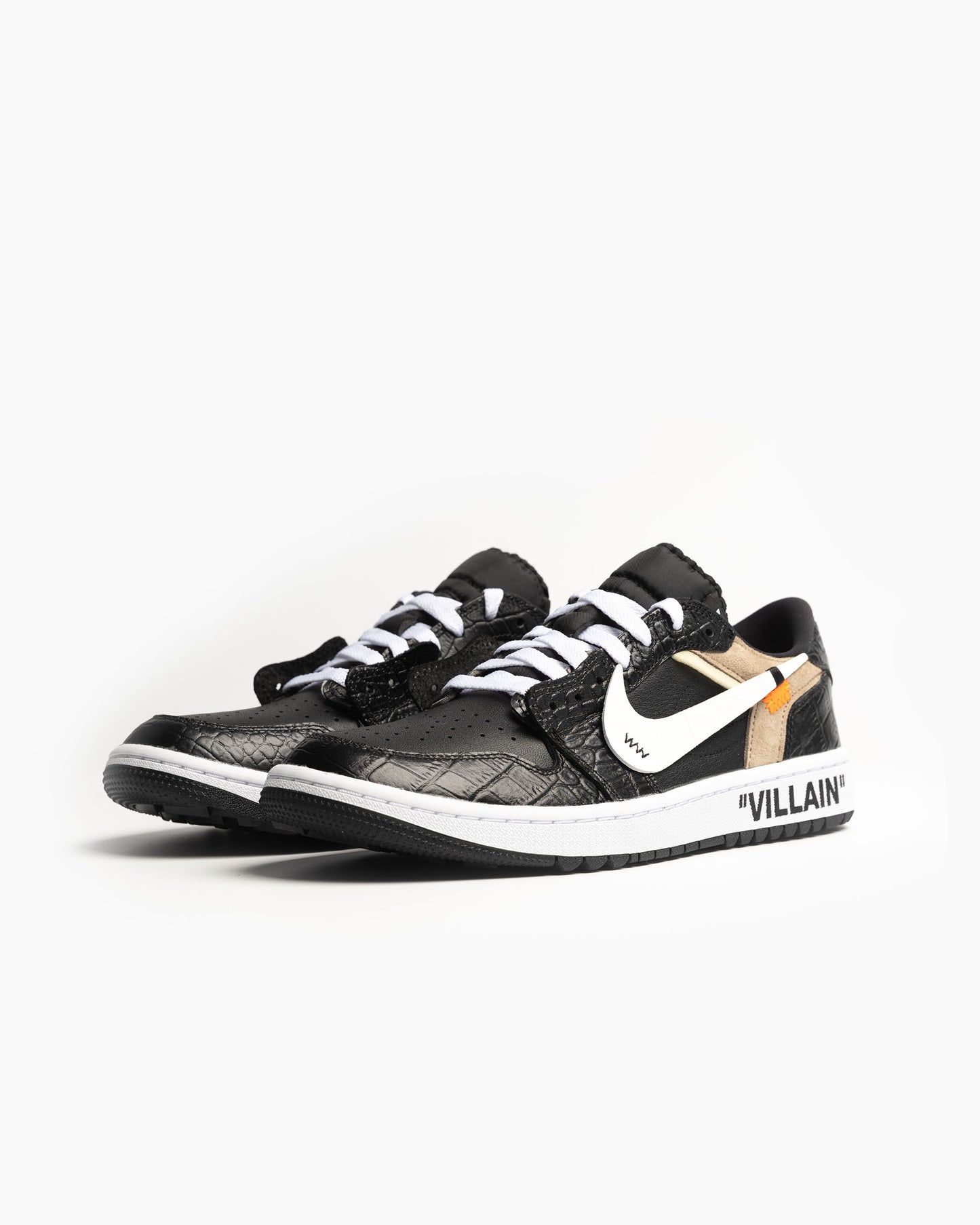 'OFF-WHITE' Air Jordan 1 Low Golf - Black Iron Grey