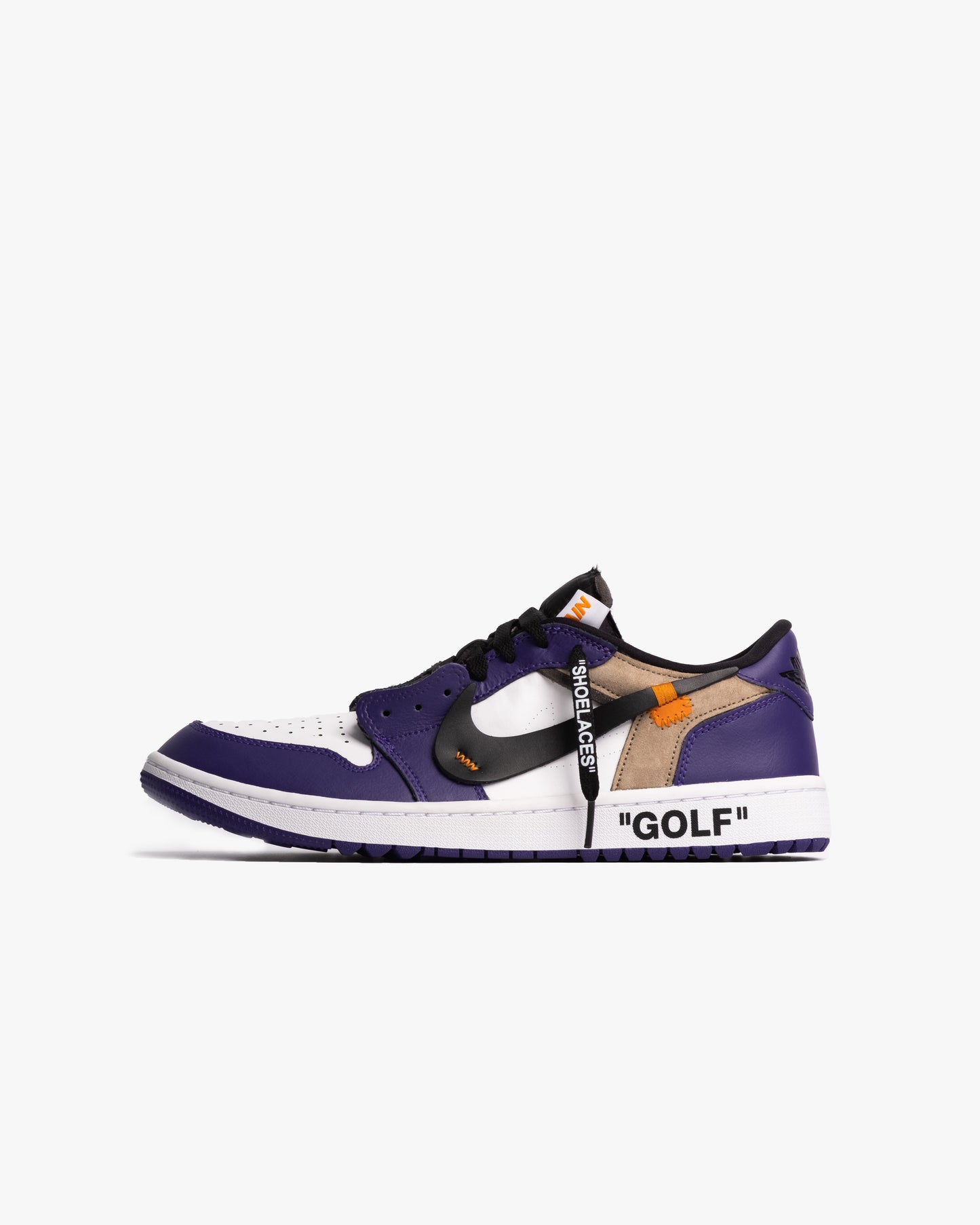 'OFF-WHITE' Air Jordan 1 Low Golf - Court Purple