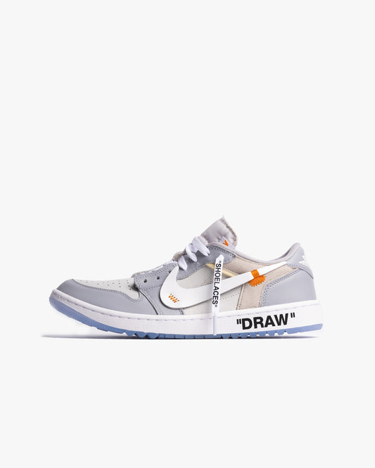 'OFF-WHITE' Air Jordan 1 Low Golf - Wolf Grey