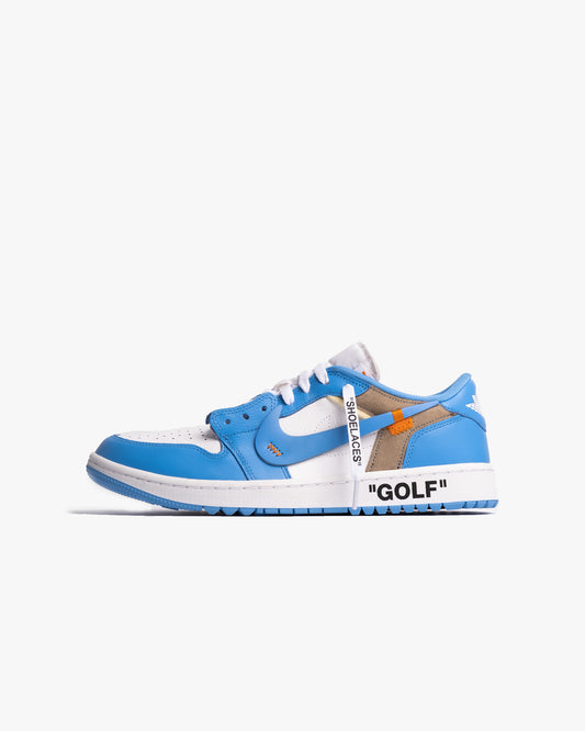 'OFF-WHITE' Air Jordan 1 Low Golf - UNC