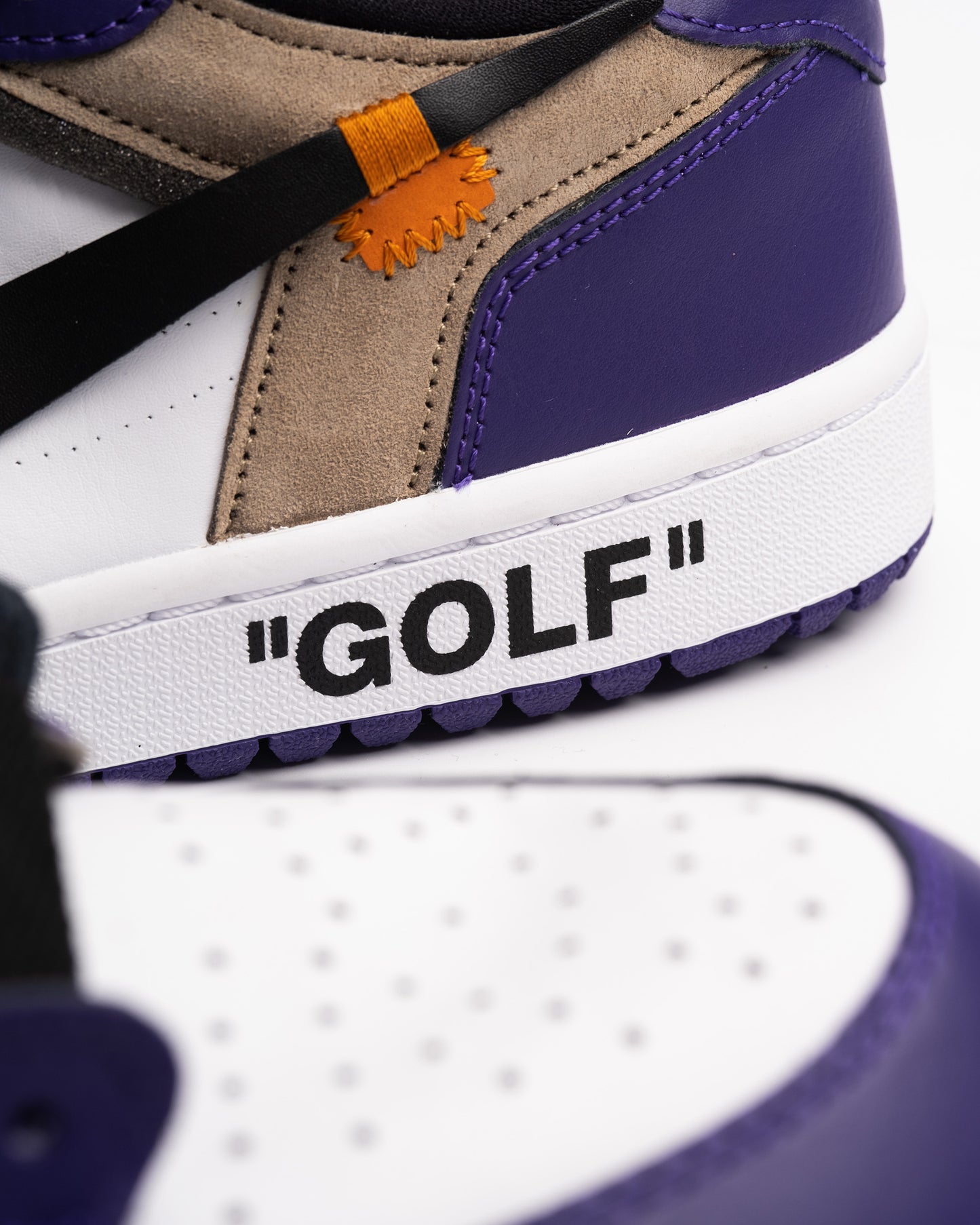 'OFF-WHITE' Air Jordan 1 Low Golf - Court Purple