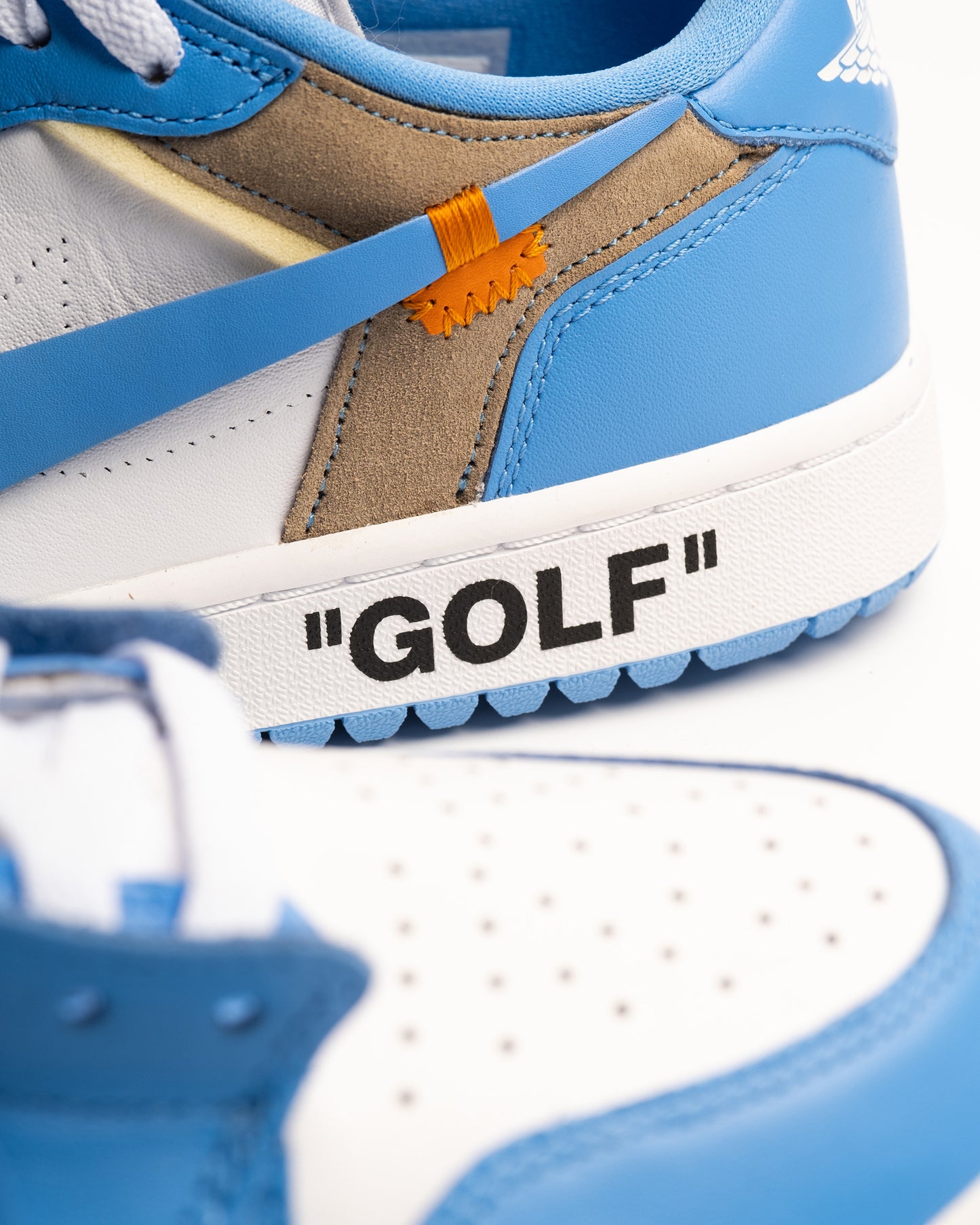 'OFF-WHITE' Air Jordan 1 Low Golf - UNC